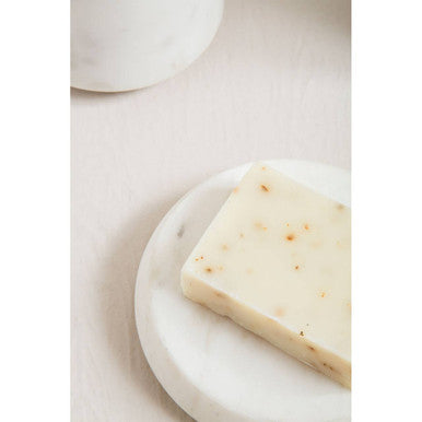 Abaska Off White Marble Soap Dish