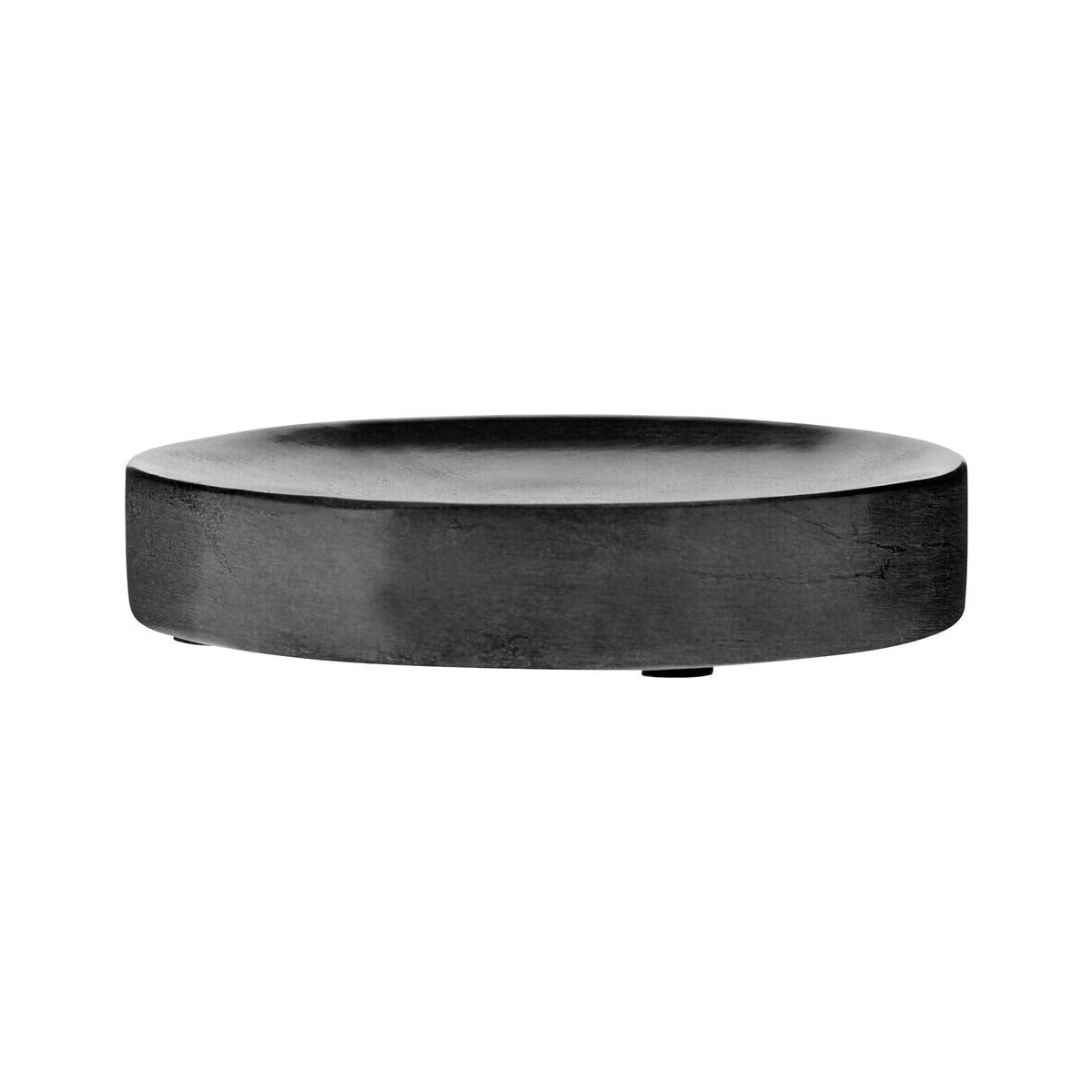Kamal Dark Grey Marble Effect Soap Dish