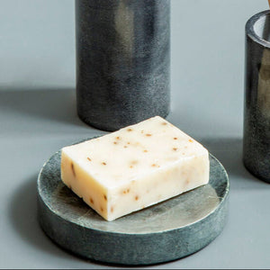 Dark Grey Marble Effect Soap Dish | Kamal
