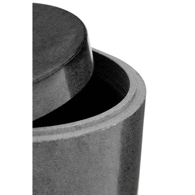 Kamal Dark Grey Marble Effect Cotton Jar