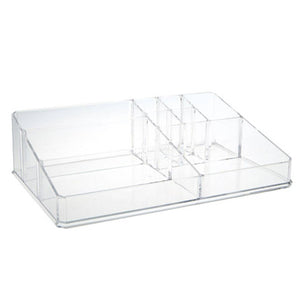 Beauty 9 Compartment Cosmetics Clear Organiser
