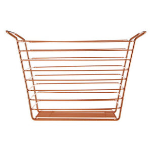 Shine Large Gold Finish Wire Basket