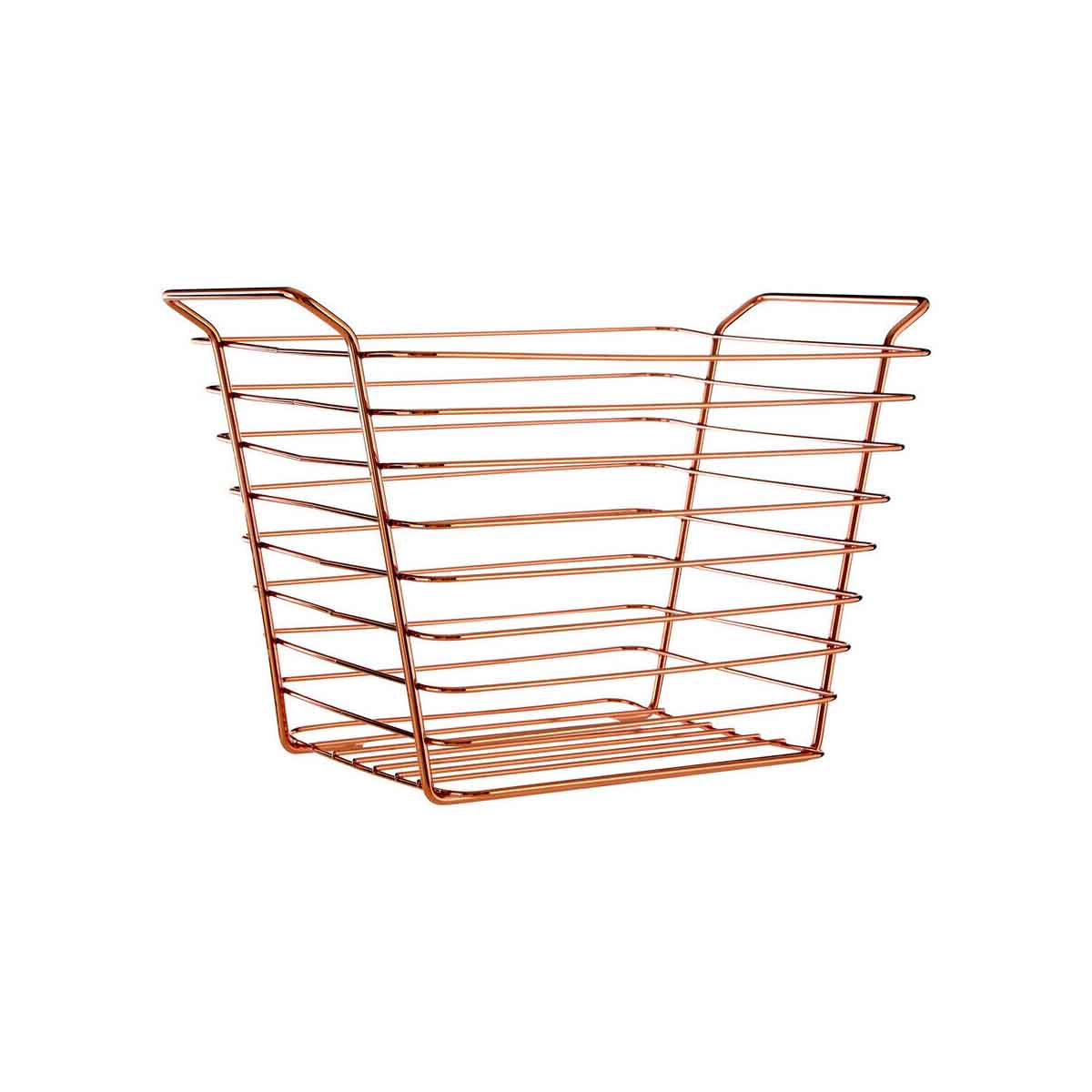 Shine Large Gold Finish Wire Basket