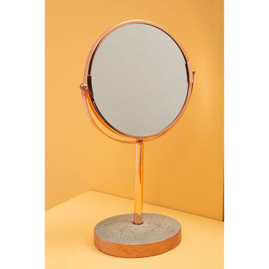Neptune Copper Finish Round Swivel Bathroom Mirror - image 6