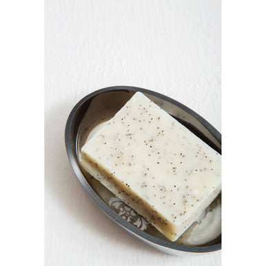 Elissa Silver Oval Soap Dish