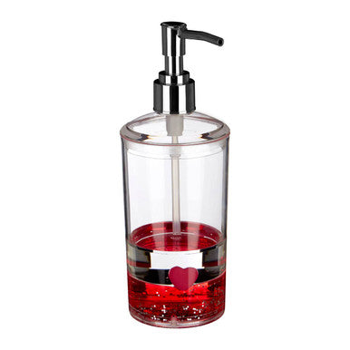 Floating Acrylic Hearts Lotion Dispenser