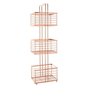 Linnea Rose Gold Rectangular Storage Caddy