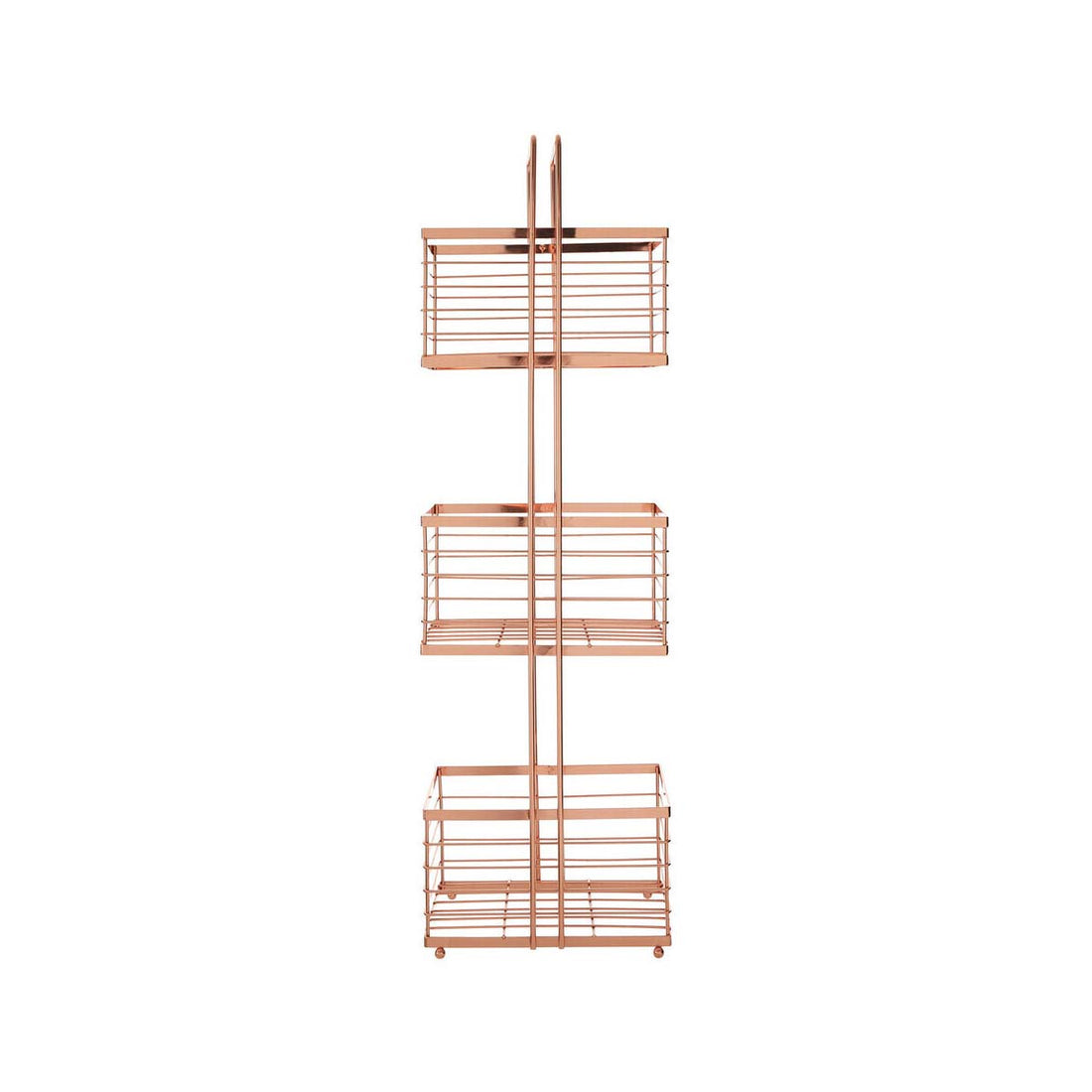 Linnea Rose Gold Rectangular Storage Caddy