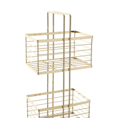 Dara Gold Rectangular Storage Caddy