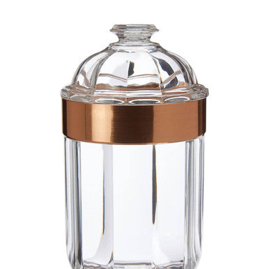 Medium Rose Gold Acrylic Storage Jar