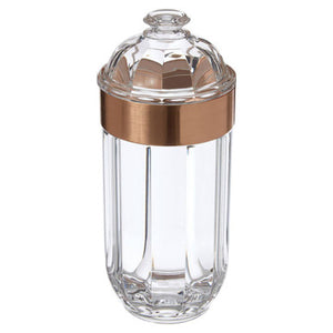 Large Rose Gold Acrylic Storage Jar | Guan
