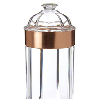Large Rose Gold Acrylic Storage Jar