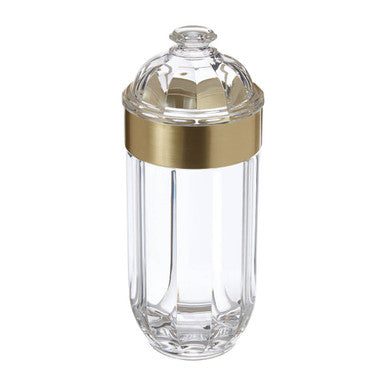 Large Light Gold Acrylic Storage Jar