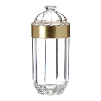 Large Light Gold Acrylic Storage Jar