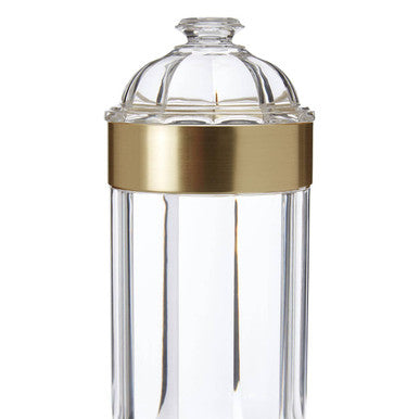 Large Light Gold Acrylic Storage Jar