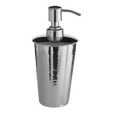 Hammered Bathroom Nickel Finish Lotion Dispenser