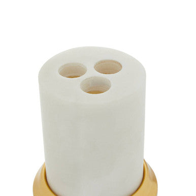 Mako White Marble Toothbrush Holder - image 5