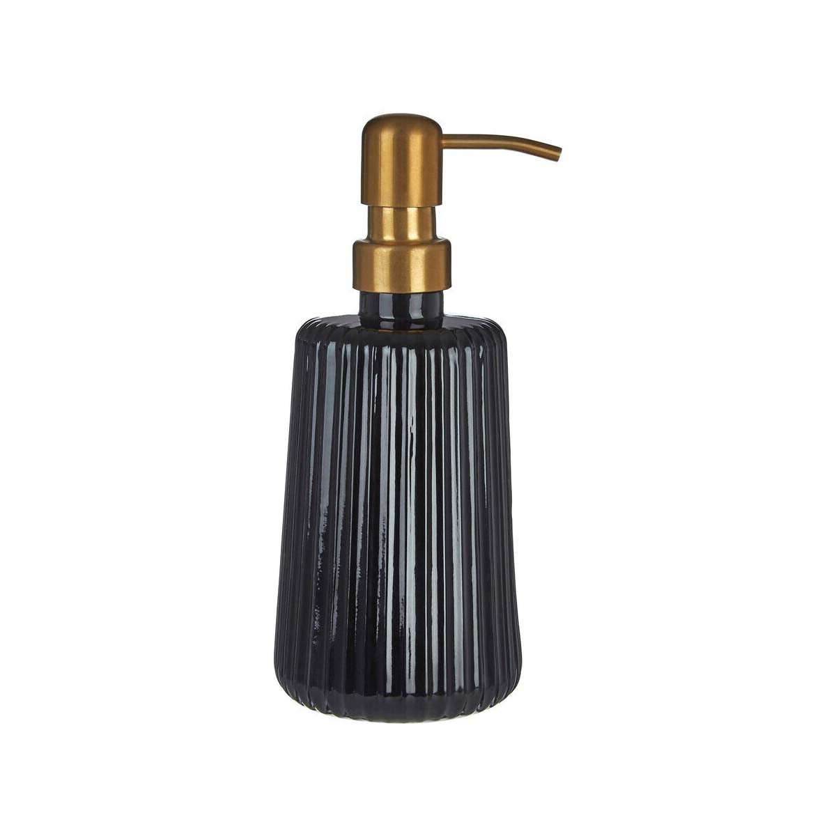 Ticino Brittany Black Glass Lotion Dispenser