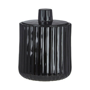 Black Glass Storage Jar | Ticino Brittany