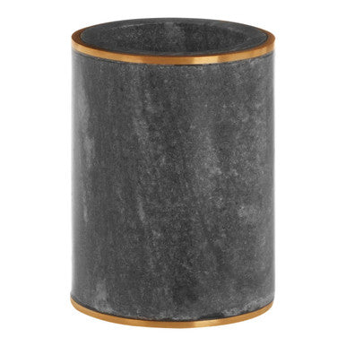 Grey Marble Brass Tumbler