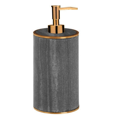 Grey Marble And Gold Finish Lotion Dispenser