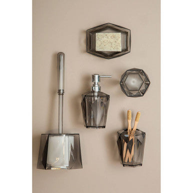 Dow Grey Acrylic Toilet Brush Holder