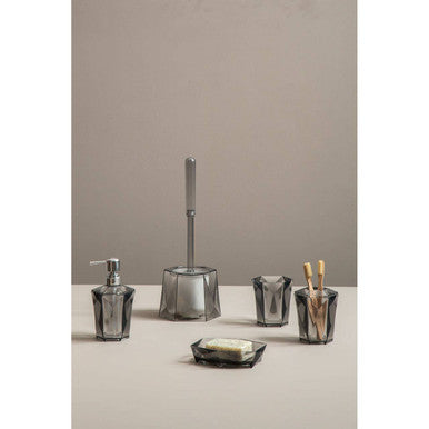 Dow Grey Acrylic Toilet Brush Holder