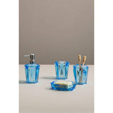 Dow Blue Acrylic Toothbrush Holder