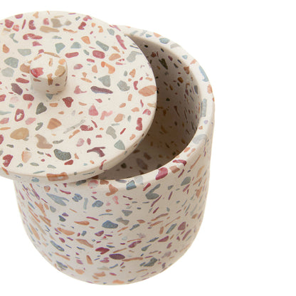 Mozie Terrazzo Effect Cotton Jar