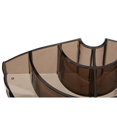 Beauty Semi Round Black Cosmetic Organiser