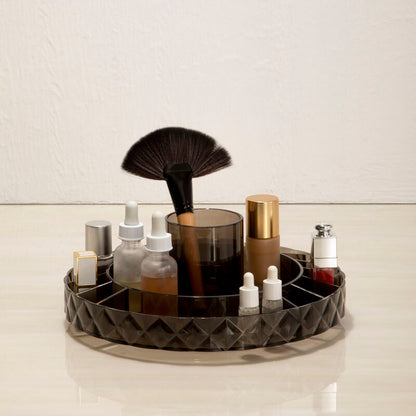 Beauty Revolving Round Black Cosmetic Organiser