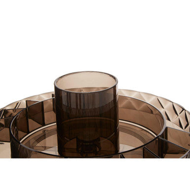 Beauty Revolving Round Black Cosmetic Organiser