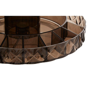 Beauty Revolving Round Black Cosmetic Organiser