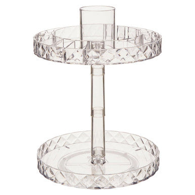 Beauty Two Tier Revolving Cosmetic Organiser