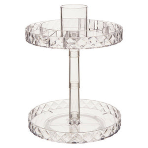 Beauty Two Tier Revolving Cosmetic Organiser