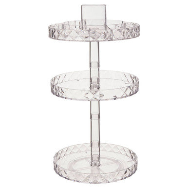 Beauty Three Tier Revolving Cosmetic Organiser