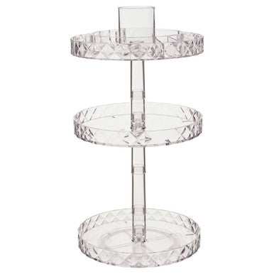 Beauty Three Tier Revolving Cosmetic Organiser
