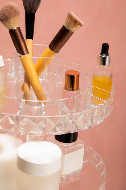 Beauty Three Tier Revolving Cosmetic Organiser
