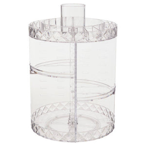 Beauty 3 Tiered Round Revolving Cosmetics Organiser