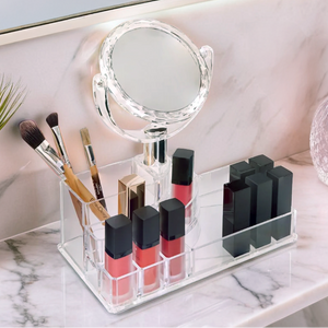 Beauty Cosmetic Organiser With Mirror