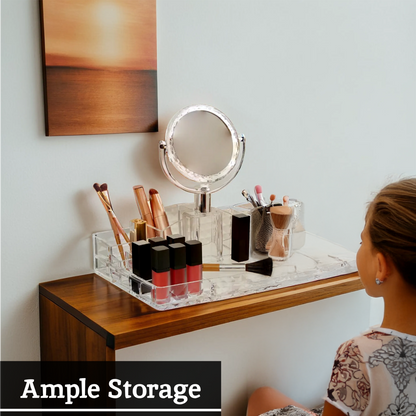 Beauty Cosmetic Organiser With A Mirror