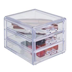 Beauty Cosmetic Organiser With 3 Drawers