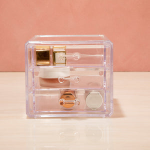 Beauty Cosmetic Organiser With 3 Drawers