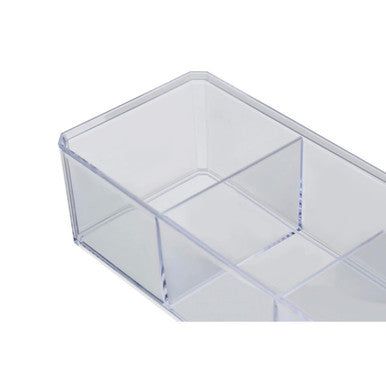 Beauty 3 Compartment Cosmetics Organiser With Lid