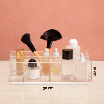 Beauty Cosmetics Organiser With 10 Compartments
