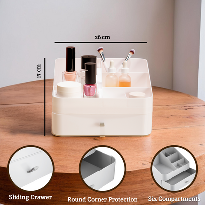 Beauty One Drawer Six Compartment Cosmetics Organiser