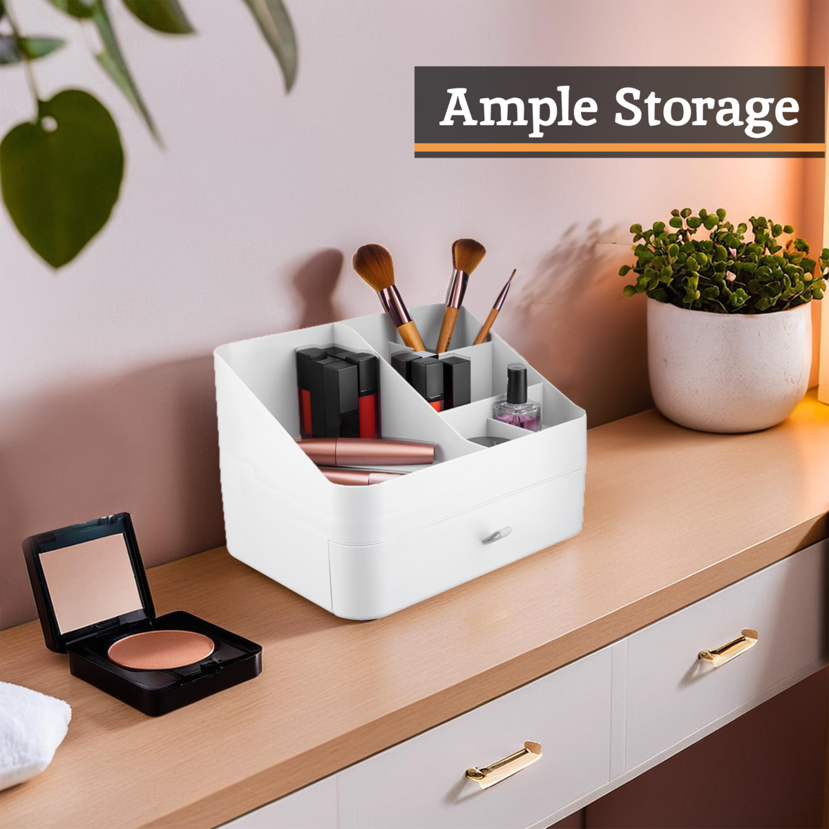 Beauty One Drawer Six Compartment Cosmetics Organiser