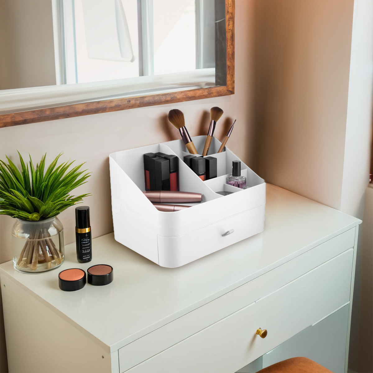 Beauty One Drawer Six Compartment Cosmetics Organiser