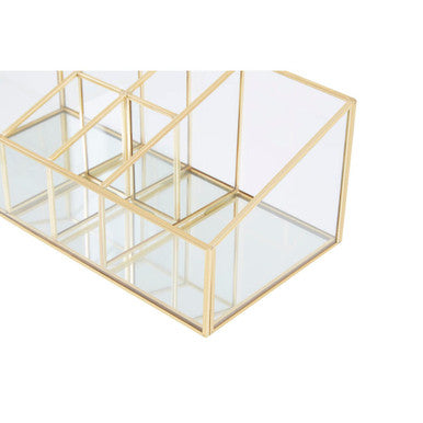 Beauty Glass Makeup Organiser With 6 Compartments