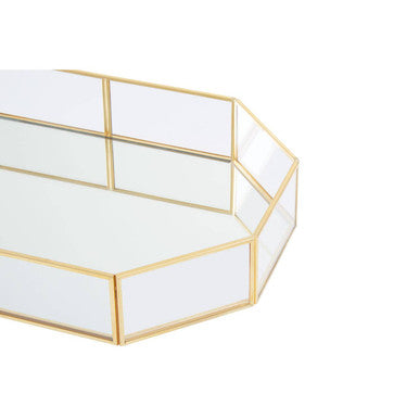Vintage Glass Octagonal Jewellery Tray - image 8